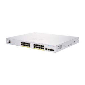Cisco / CBS250-24FP-4G / 24 Port Gigabit ( 24 POE - 370 W ) & 4 x 1GE SFP Smart Switch
