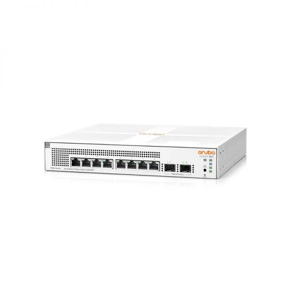 Aruba / JL681A / 8 Port Gigabit ( 8 POE - 124 Watts ) & 2 SFP