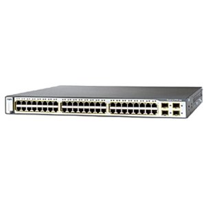 Cisco Switch WS-C3750v2-48PS-S 48 Port 10/100 PoE 4 SFP 1G /IP Base Layer 3