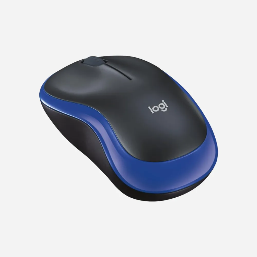 Logitech M185 Wireless Mouse (Blue 910 02236)