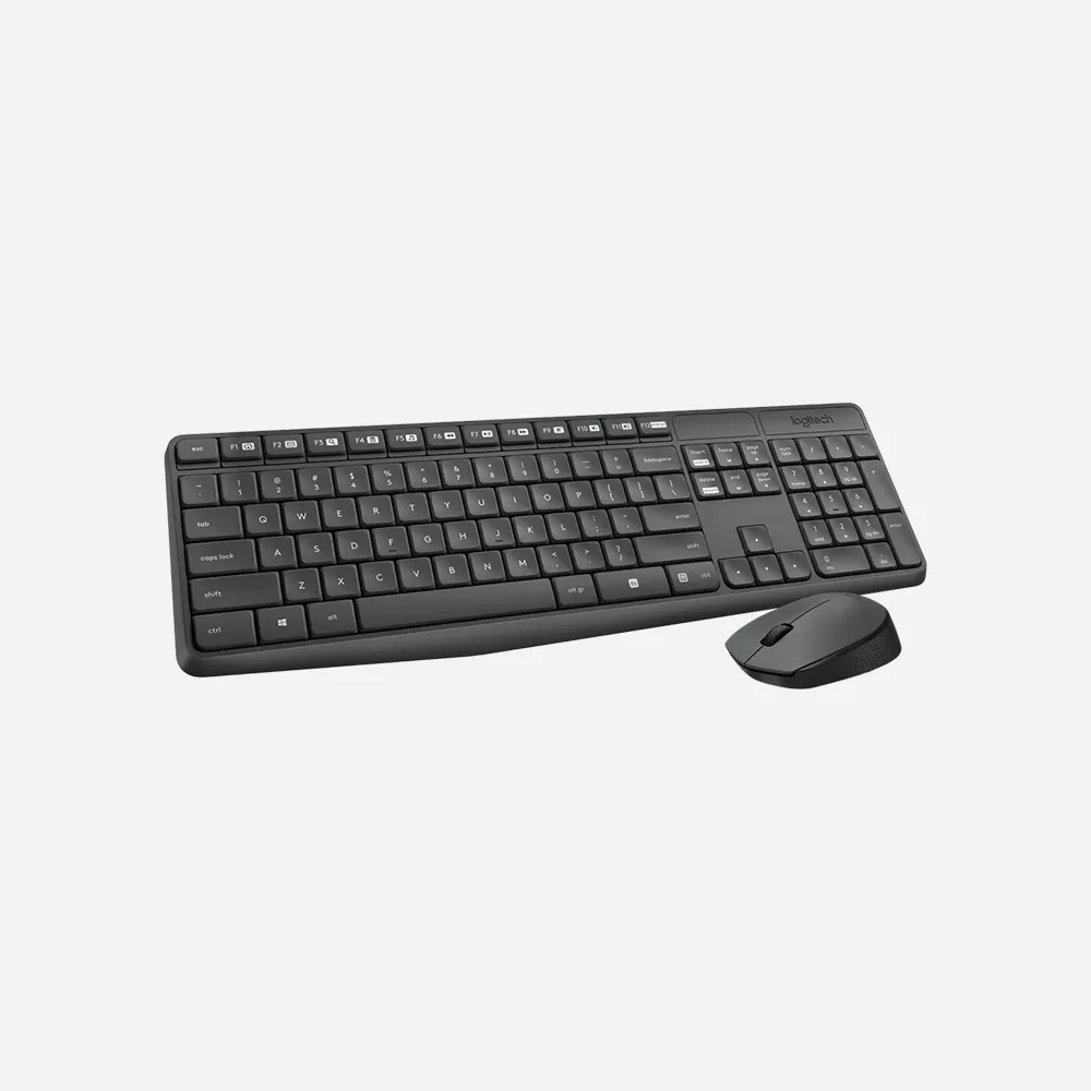 Logitech MK235 Wireless Keyboard and Mouse Black 920 007927